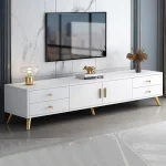 میز tv پایه دار سفید